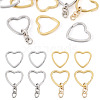 8Pcs 3 Styles 304 Stainless Steel Keychain Clasps STAS-TA0004-78-1