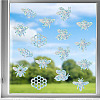 Waterproof PVC Colored Laser Stained Window Film Static Stickers DIY-WH0314-088-1