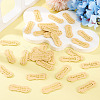 40Pcs PU Leather Craft Label Tags DIY-TADJ0001-22H-4