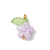 Imitation Pearl Acrylic Pendants PALLOY-JF04335-01-3