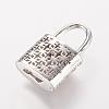 Brass Micro Pave Cubic Zirconia Pendants ZIRC-K060-08P-4