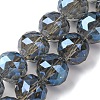 Transparent Electroplate Glass Beads Strands EGLA-N002-34H-F04-1