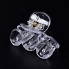 Transparent Plastic Claw Hair Clips PHAR-F016-08-2