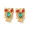 304 Stainless Steel Rhinestone Pendants RB-L002-07G-02-1