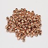 Rack Plating and Vacuum Plating Brass Round Faceted Spacer Beads X-KK-I598-26RG-RS-2