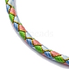 Polyester Cord Braided Bracelet Makings MAK-Z003-01P-16-2