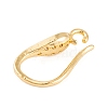 Rack Plating Brass Cubic Zirconia Earring Hooks KK-S374-05G-02-2