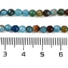 Faceted Natural Agate Round Beads Strands G-E318C-4mm-10-4