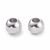 Non-Tarnish Textured 304 Stainless Steel Beads STAS-P306-01C-P-2