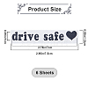 Laser PVC Drive Safe Self Adhesive Car Stickers STIC-WH0013-09C-2