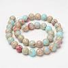 Synthetic Aqua Terra Jasper Beads Strands G-P237-02-6mm-2