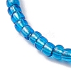 10Pcs 10 Styles Blue Color Palette Glass Seed Beaded Stretch Bracelets Sets BJEW-MZ00096-6