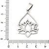 201 Stainless Steel Pendants STAS-F316-36P-3