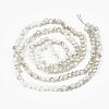 Electroplate Opaque Solid Color Glass Beads Strands EGLA-Q112-B02-2