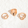 3Pcs Alloy Finger Rings Sets WG7802C-20-5