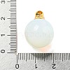 Opalite Perfume Bottle Pendants G-K338-22G-09-3