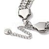 304 Stainless Steel Pave Crystal Rhinestone Multi-Strand Figaro Chain Bracelets for Women BJEW-I315-06P-3