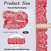 10 Yards Polyester Lace Ribbon OCOR-GF0006-25A-2