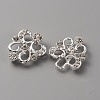 Zinc Alloy Crystal Rhinestone Snap Lock Clasps FIND-WH0008-20S-3