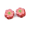 Printed Cinnabar Beads CARL-A001-01B-2
