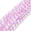 Synthetic Moonstone Beads Strands G-E573-02C-20-1