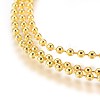 Stainless Steel Ball Chain Necklace Making MAK-L019-01A-G-2