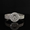 Brass Micro Pave Clear Cubic Zirconia Bangles for Women FS-WGA7409-27-1