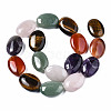 Natural Green Aventurine & Rose Quartz & Red Agate & Tiger Eye & Amethyst Beads Strands G-S364-095-2