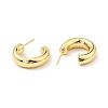 Brass Chunky C-shape Stud Earrings EJEW-G297-03C-G-2