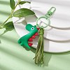 Cute PVC Dinosaur Tassel Keychain KEYC-JKC00602-2