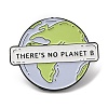 The Earth with Word There's No Planet B Enamel Pin JEWB-H010-01EB-03-1