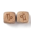 Natural Wood Constellation Beads WOOD-M002-10-3