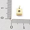 Rack Plating Brass Micro Pave Cubic Zirconia Pendants KK-P247-11G-3