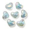 UV Plating Rainbow Iridescent Transparent Acrylic Beads OACR-C007-04A-1