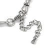 Anti-Tarnish 304 Stainless Steel 8 Shaped Link Chain Anklets AJEW-A057-08P-3