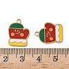 Christmas 304 Stainless Steel Enamel Pendants STAS-Z093-08Y-G-3
