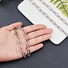 304 Stainless Steel Paperclip Chains STAS-UN0012-44-5