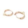 Rack Plating Brass Huggie Hoop Earring Findings KK-S405-02G-2