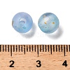Frosted Transparent Acrylic Beads OACR-F013-13D-3