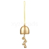 Christmas Bell Brass Pendant Decorations HJEW-TA00316-2