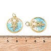 Brass Micro Pave Cubic Zirconia Pendants with Enamel KK-Z114-03G-3