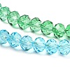 Transparent Painted Glass Beads Strands LS-DGLA-A034-T8mm-A17-4