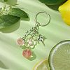 Transparent Resin Acrylic Pendants Keychain KEYC-JKC00841-2