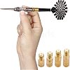 CHGCRAFT 9pcs 3 style Brass Dart Weight Add Accentuator Tools KK-CA0002-06G-5