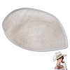 Linen Mini Hat Fascinator Base AJEW-WH0561-32D-1