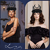 Felt Cloth and Alloy Headwear Crown OHAR-WH20020-01B-4