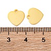 925 Sterling Silver Blank Heart Charms STER-F057-03G-01-3