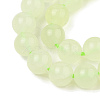 Natural New Jade Stone Round Bead Strands G-O039-16-8mm-A-3