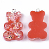 Transparent Resin Pendants CRES-N022-103-3