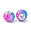 Two Tone Glass European Beads GPDL-K003-01D-2